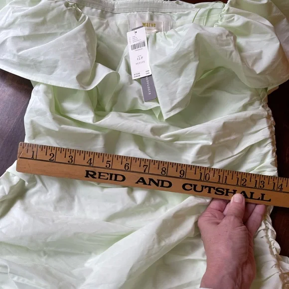 Anthropologie NWT Maeve Ruched Dress; Size 12P yet runs smaller; top rated - Picture 7 of 12